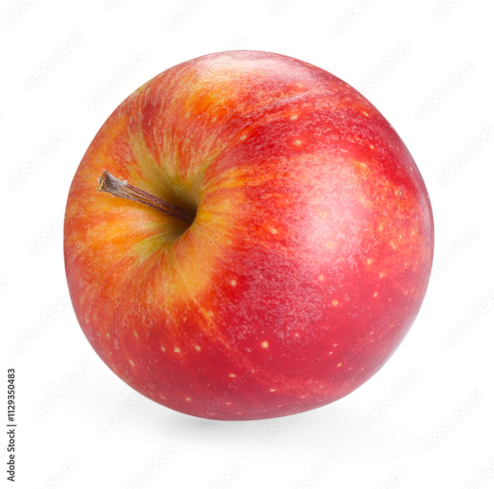 One fresh red apple isolated on white One fresh red apple isolated on white