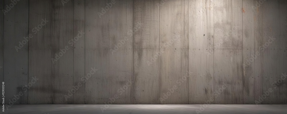A single spotlight on a concrete wall accentuating its natural texture, natural, architectural detail A single spotlight on a concrete wall accentuating its natural texture, natural, architectural detail