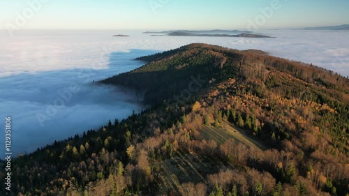 clouds over the mountains