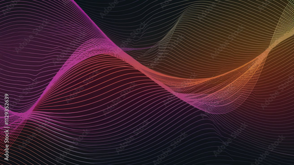 Abstract Wave Design with Vibrant Color Transitions Abstract Wave Design with Vibrant Color Transitions
