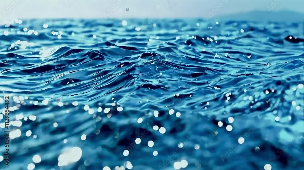 the ocean with water droplets the ocean with water droplets
