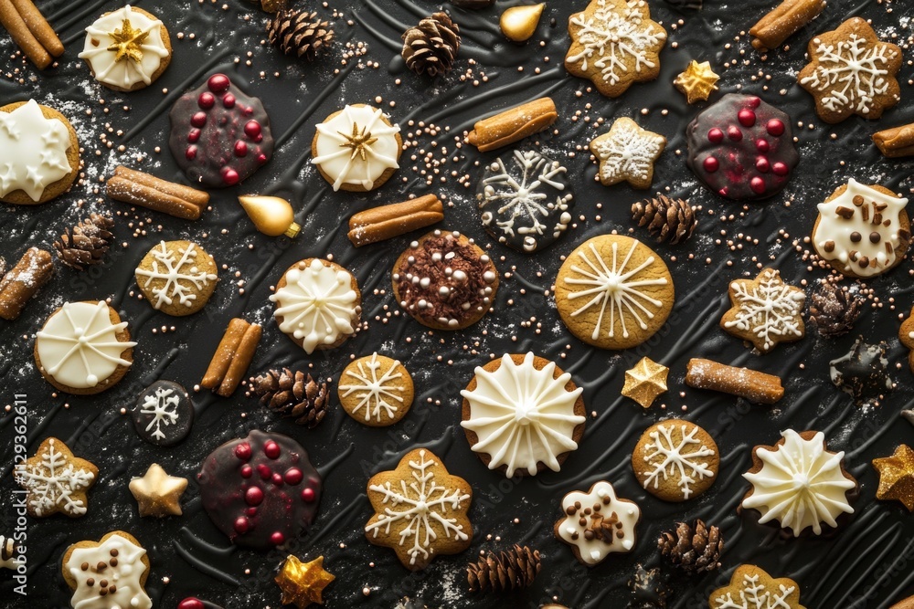 Fototapeta premium A table filled with cookies and icing for decorating