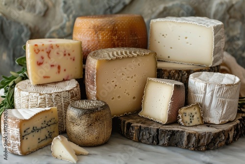 A pile of cheese sitting on a table photo