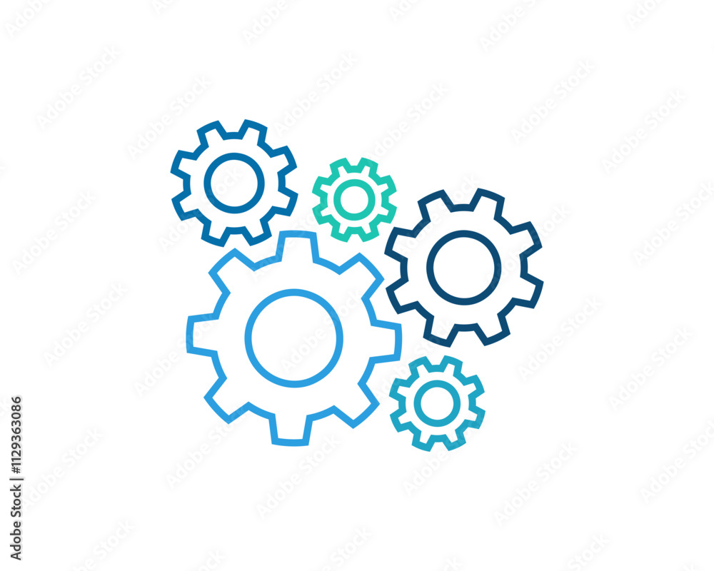 Cogwheel icon, gear icon editabke stroke. Vector illustration Cogwheel icon, gear icon editabke stroke. Vector illustration