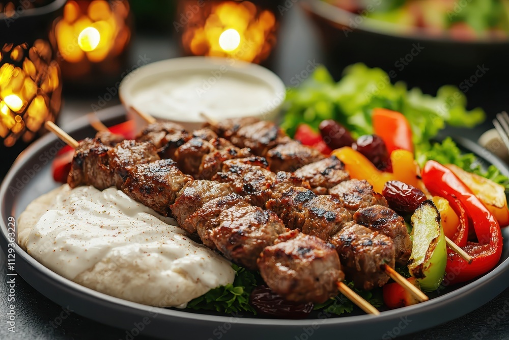 Kebab night! Juicy skewers, fresh salad, and a drizzle of zesty tahini Kebab night! Juicy skewers, fresh salad, and a drizzle of zesty tahini