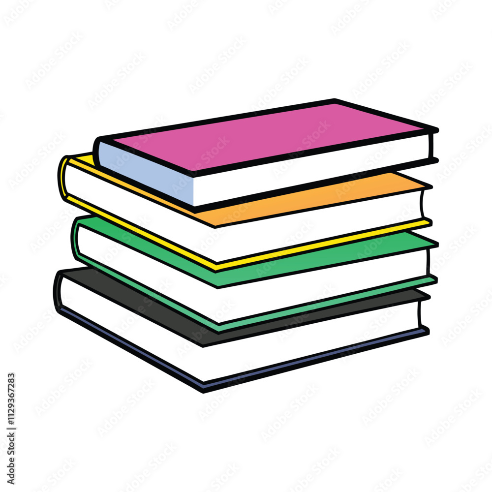 Stack of Books Vector Illustration Academic and Literary Symbol for Learning, Education, and Knowledge Enthusiasts Stack of Books Vector Illustration Academic and Literary Symbol for Learning, Education, and Knowledge Enthusiasts
