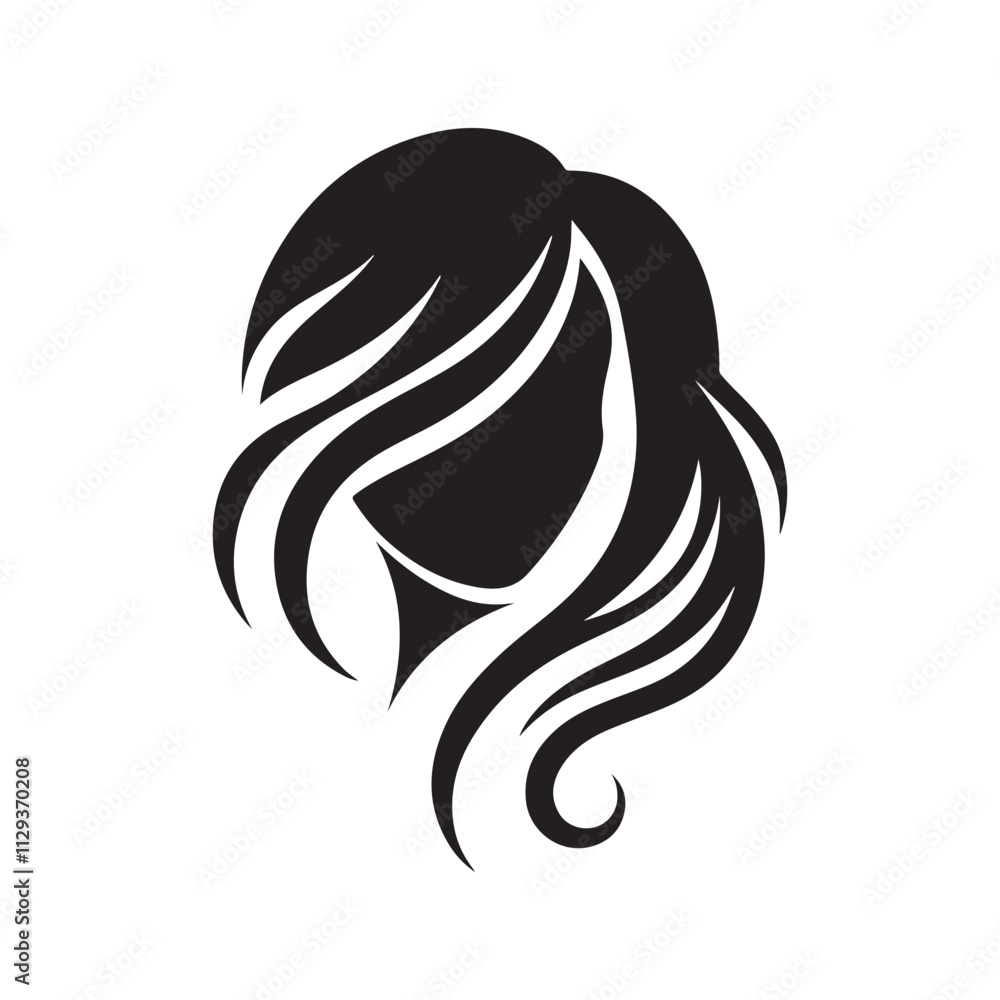 Abstract Hair Silhouette Vector Illustration
Abstract Hair Silhouette Vector Illustration