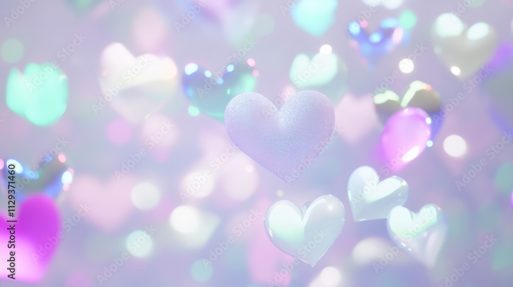 A whimsical scene featuring numerous hearts gently floating in the air, creating a romantic and enchanting atmosphere perfect for Valentine's Day. A whimsical scene featuring numerous hearts gently floating in the air, creating a romantic and enchanting atmosphere perfect for Valentine's Day.
