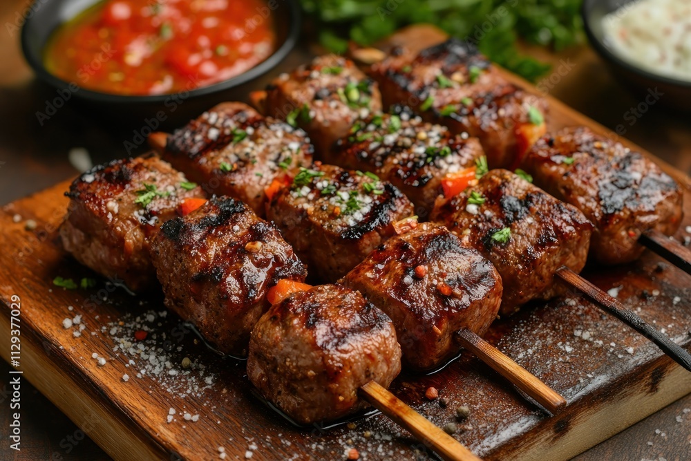 Juicy Grilled Meat Cuts Ready to Serve Juicy Grilled Meat Cuts Ready to Serve
