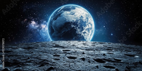 Moon Earth View