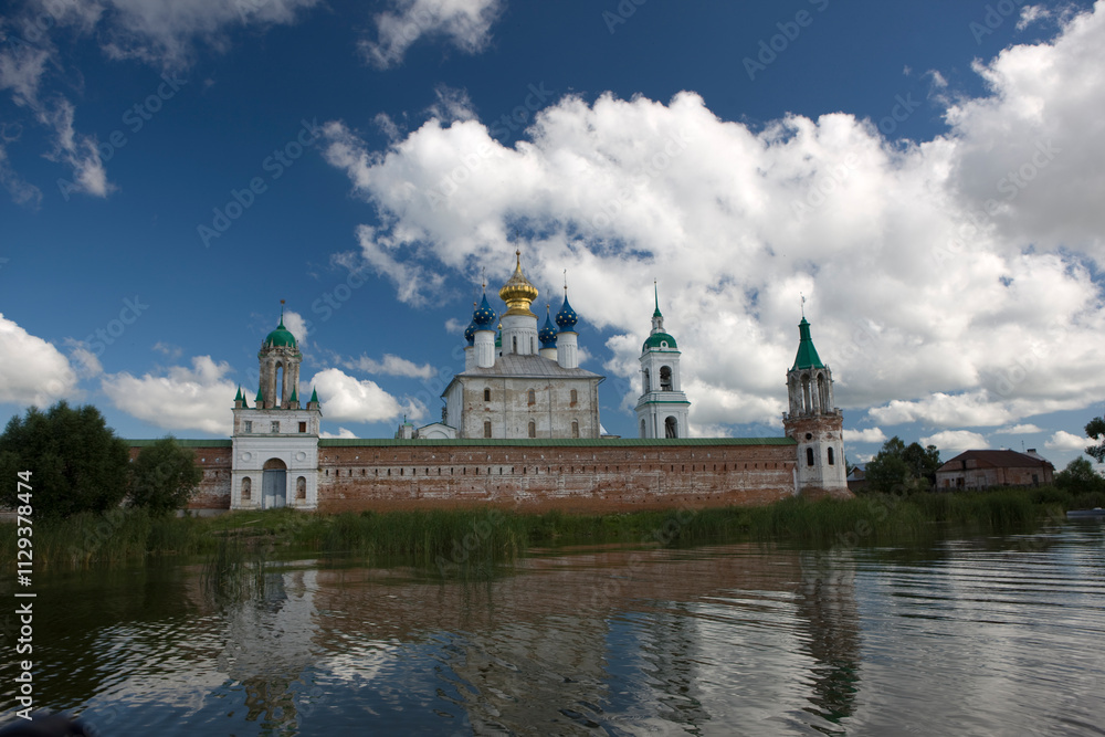 Russia Yaroslavl region Rostov view on a cloudy summer day Russia Yaroslavl region Rostov view on a cloudy summer day