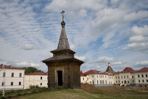 Russia Yaroslavl region Borisoglebsky monastery view on a cloudy summer day photo