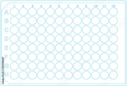 Microtiter plate or ELISA plate for laboratory analyses