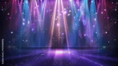 Magical Stage Spotlight Background