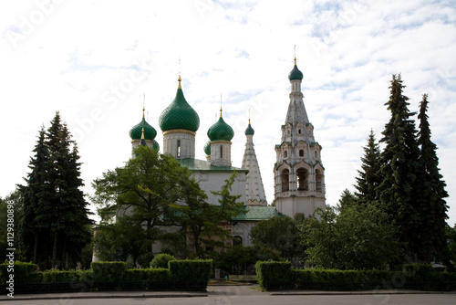 Wallpaper Mural Russia Yaroslavl Church of Elijah the Prophet view on a cloudy summer day Torontodigital.ca