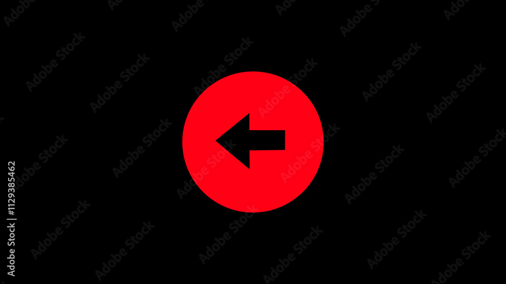 Left arrow for road direction. traffic directional arrows sign. Left arrow for road direction. traffic directional arrows sign.