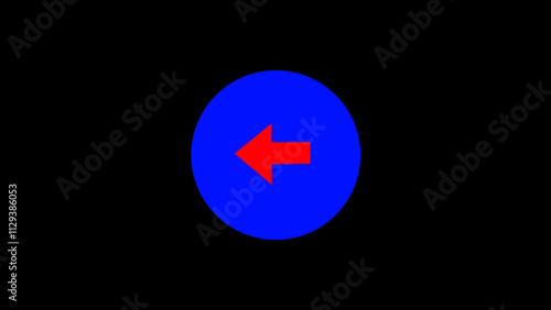 Arrow left direction icon. Modern simple arrow illustration. Free Download Arrow left direction icon. Modern simple arrow illustration. - GFXLoad