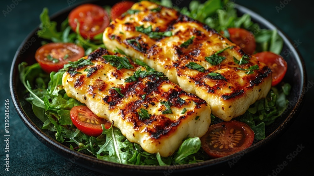 A simple vegetarian dish featuring tofu and fresh tomatoes A simple vegetarian dish featuring tofu and fresh tomatoes