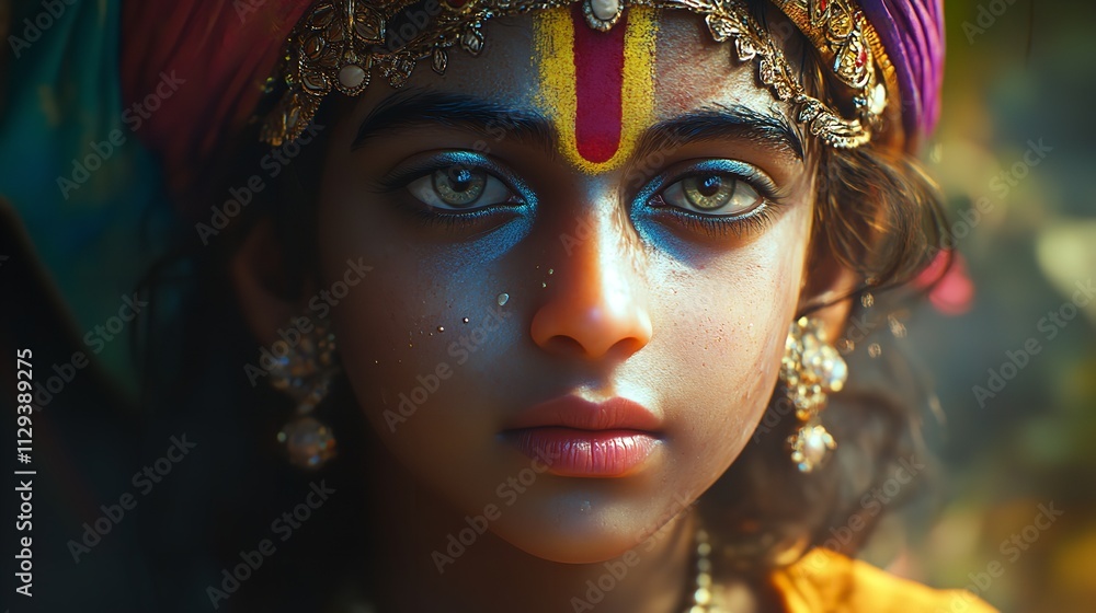 Beautiful Portrait of Lord Krishna 8K Realistic Lighting
Beautiful Portrait of Lord Krishna 8K Realistic Lighting
