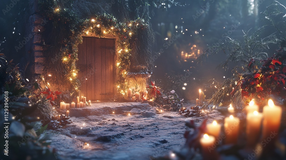 Yule Traditions and Rituals Background Concept Yule Traditions and Rituals Background Concept