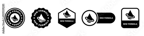 New Formula - vector signs for product information label.