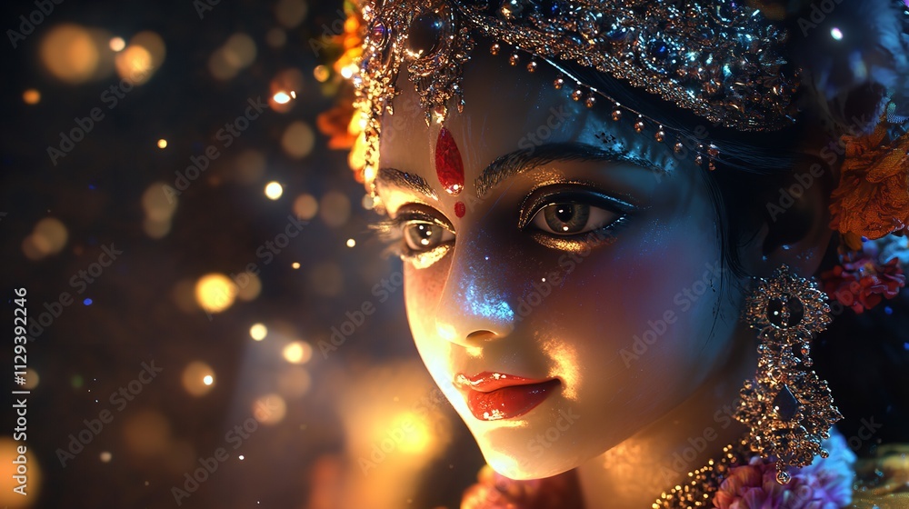 Beautiful Portrait of Lord Krishna 8K Realistic Lighting
Beautiful Portrait of Lord Krishna 8K Realistic Lighting
