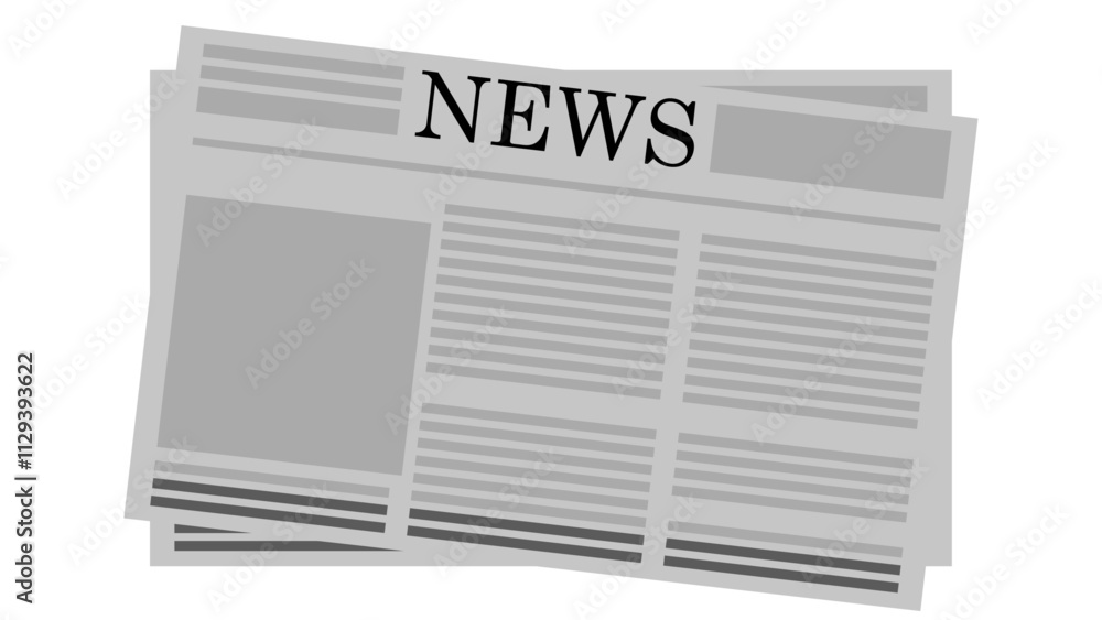 Newspaper Vector Illustration Newspaper Vector Illustration