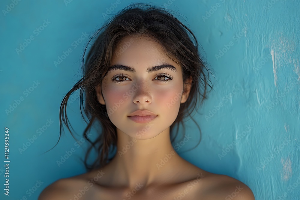Beautiful Woman Relaxed Headshot Portrait Beautiful Woman Relaxed Headshot Portrait
