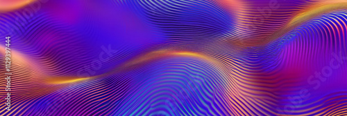 a colorful background with wavy lines