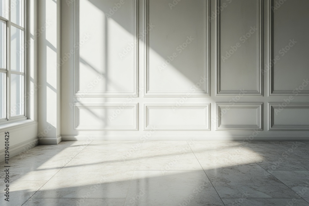 Empty Room with Large Window Empty Room with Large Window