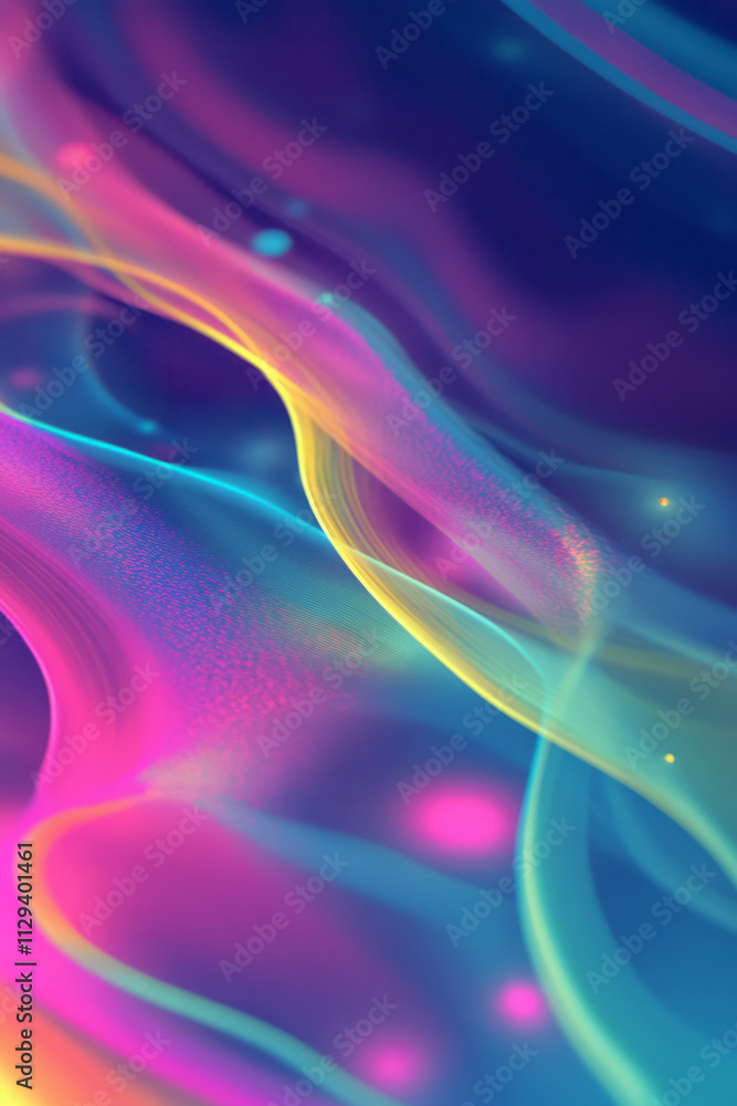 Naklejka premium a colorful abstract background with a blue and pink swirl