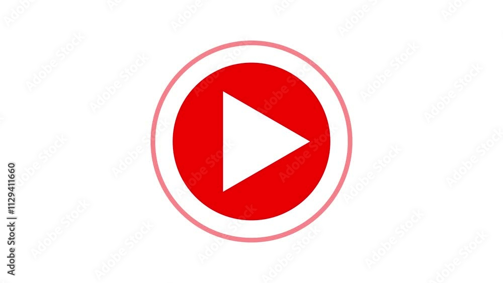 play icon, video play icon for website and mobile design animation on black background. play icon, video play icon for website and mobile design animation on black background.