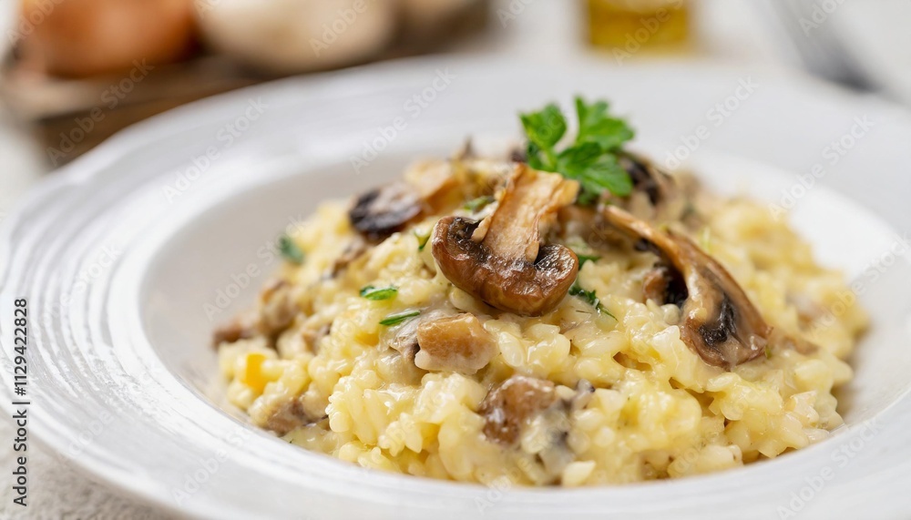 Creamy Risotto with Mushrooms: A Winter Comfort Dish Creamy Risotto with Mushrooms: A Winter Comfort Dish