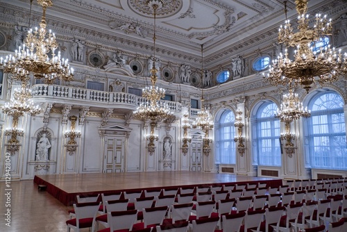 luxurious representative hall in prague castle photo