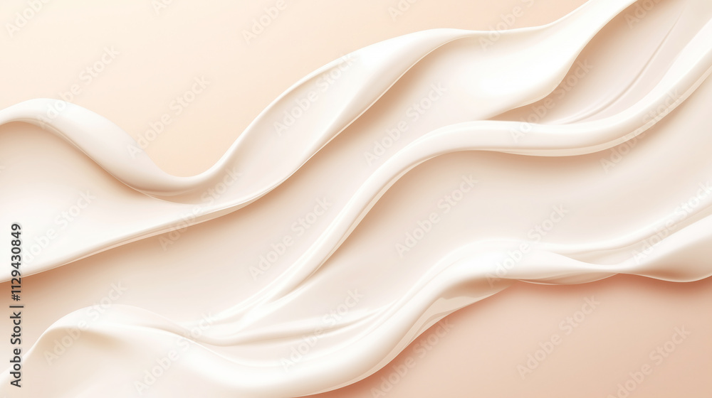 Abstract creamy waves with smooth flowing silk texture in neutral tones Abstract creamy waves with smooth flowing silk texture in neutral tones