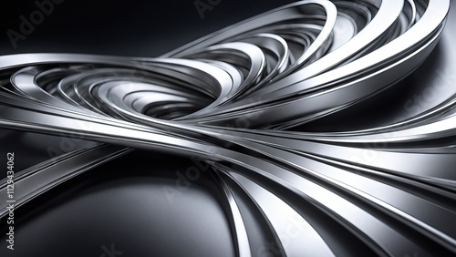 abstract multi-colored wave pattern that is shiny and flowing in a modern style