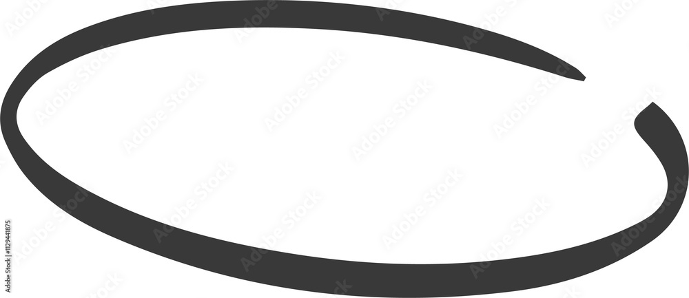 Highlight pen line. Hand drawn circle underline sketch. Oval pencil stroke. Doodle mark scribble. Ellipse and round emphasis Highlight pen line. Hand drawn circle underline sketch. Oval pencil stroke. Doodle mark scribble. Ellipse and round emphasis