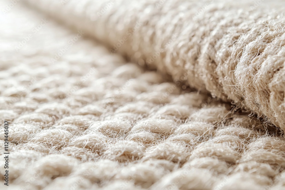 Textured Beige Carpet Closeup with Soft Fibers Textured Beige Carpet Closeup with Soft Fibers