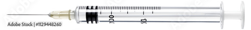 PNG Medical syringe with a clear barrel and needle