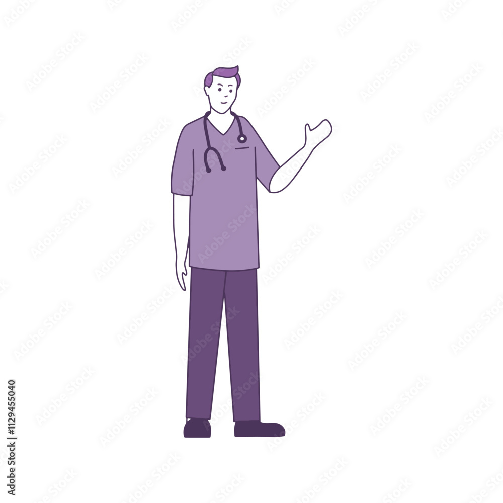 doctor with a stethoscope isolated doctor with a stethoscope isolated
