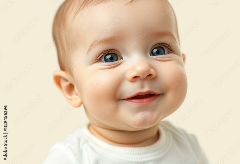 Photorealistic portrait of a cute baby Photorealistic portrait of a cute baby