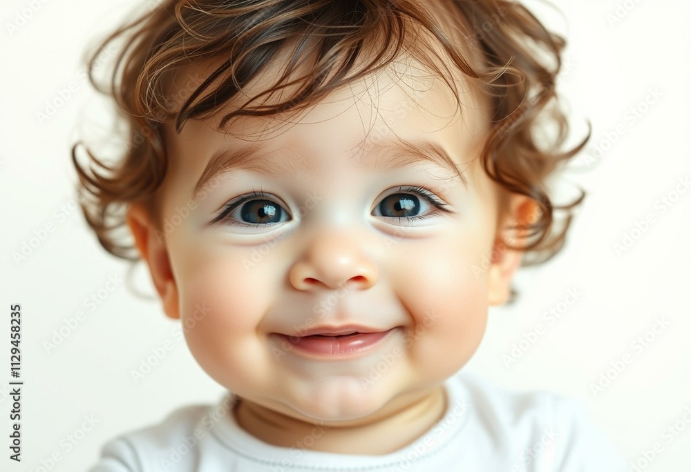 Photorealistic portrait of a cute baby Photorealistic portrait of a cute baby