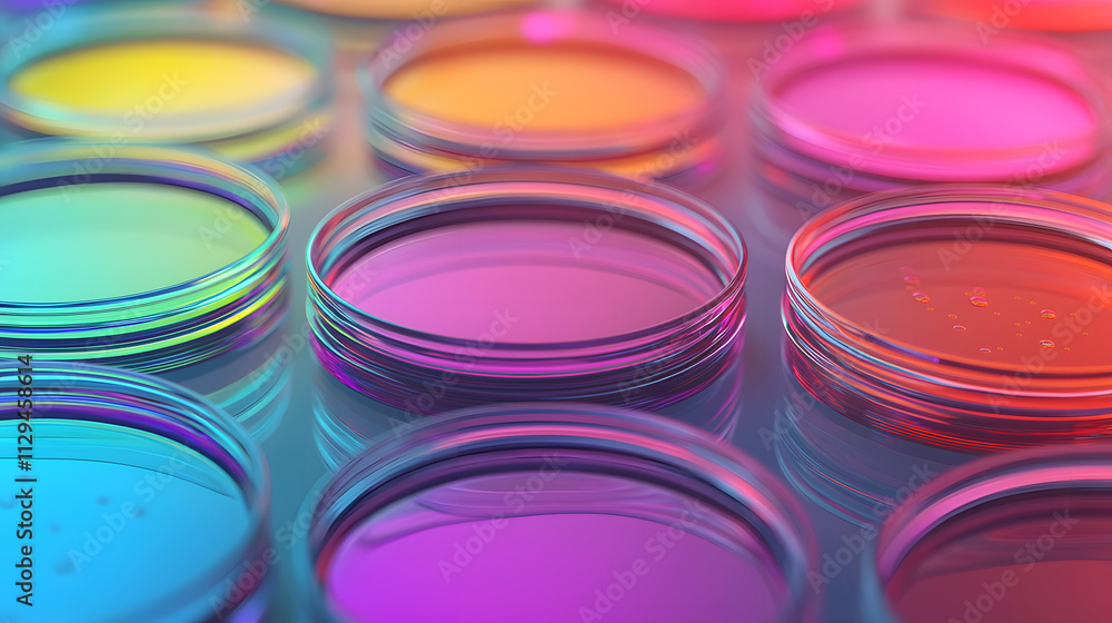 A vibrant array of colorful paint pots arranged neatly, showcasing various shades including pink, purple, and orange in a visually striking composition. A vibrant array of colorful paint pots arranged neatly, showcasing various shades including pink, purple, and orange in a visually striking composition.