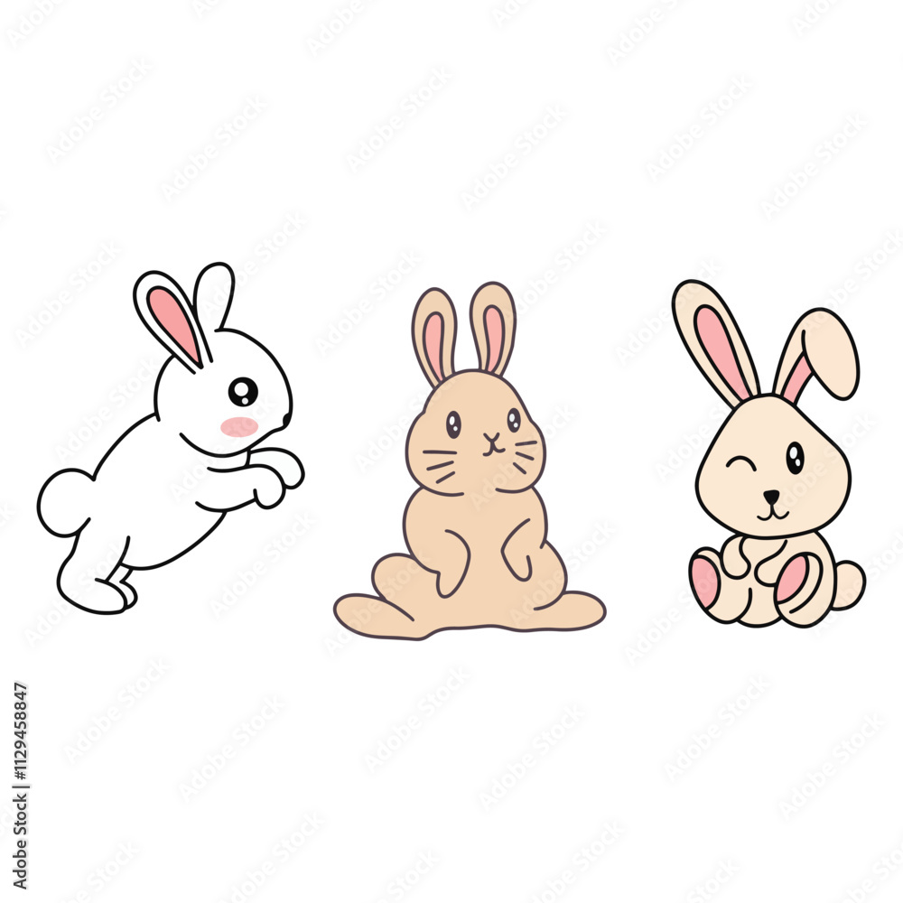 easter bunny and eggs easter bunny and eggs
