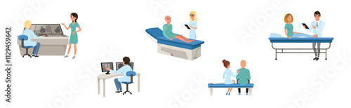 Cancer Diagnostics and Treatment with Patient and Doctor Vector Set