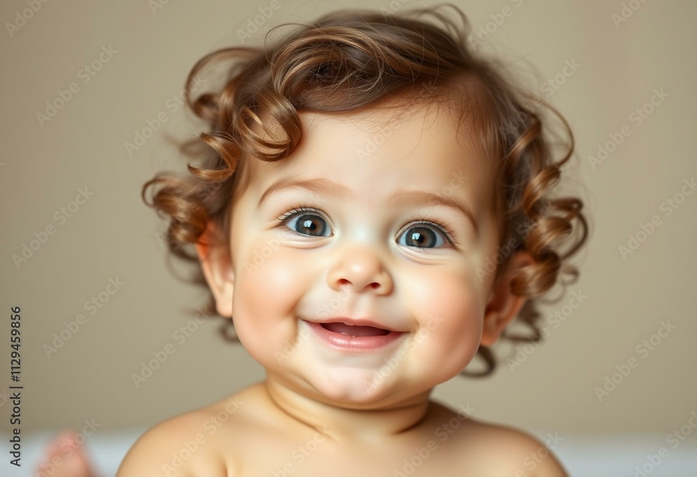Photorealistic portrait of a cute baby Photorealistic portrait of a cute baby