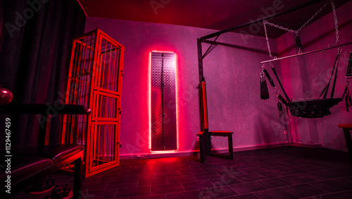Spielzimmer BDSM Dominastudio Sling Thron 