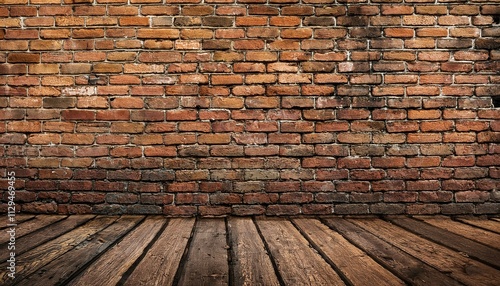 old brick wall and floor