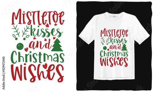 Merry Christmas T-shirt design. Santa clothes cartoon characters t-shirts. Christmas elements t-shirt. bells, Santa, deer, angel, cookies, showman, snowstar, drums, mittens, Christmas holiday t-shirt.