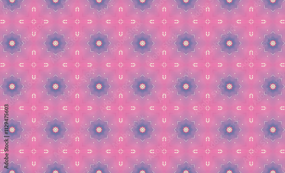 Pink and Purple Geometric Repeating Pattern Pink and Purple Geometric Repeating Pattern